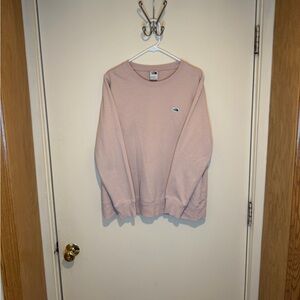The North Face Heritage Patch Pink Cream Crew Neck Sweatshirt Womens Size Large